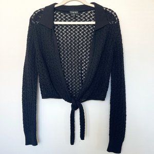 Black Knitted Kimono